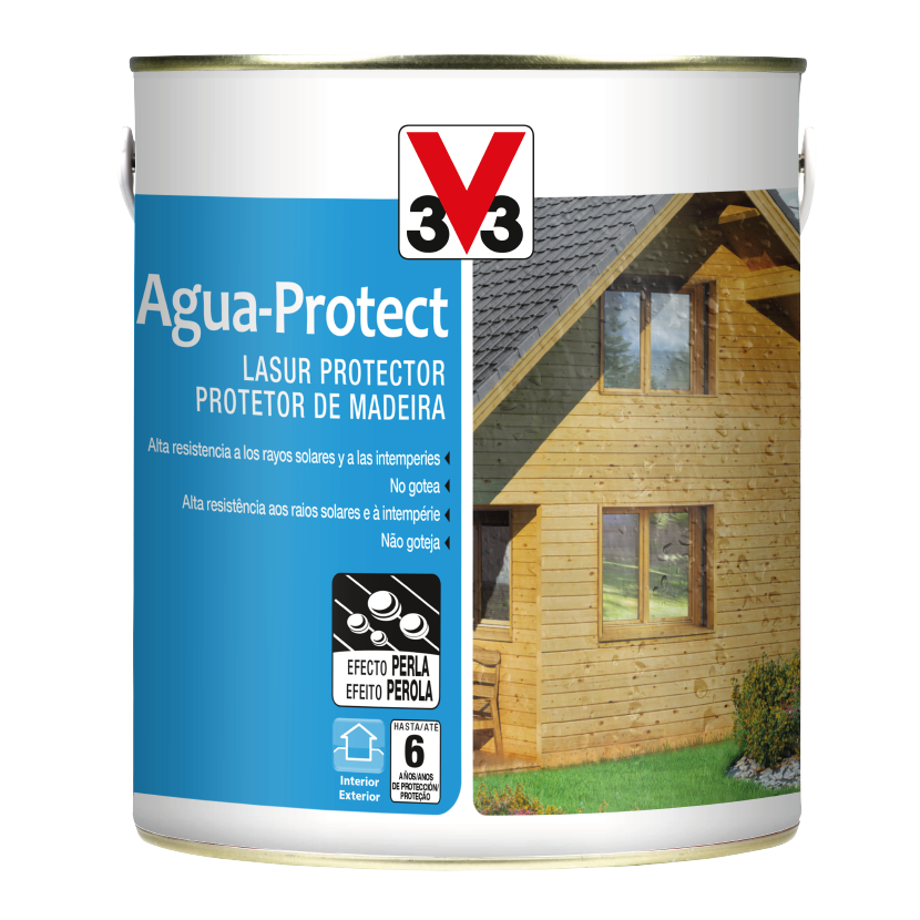 Protector al agua ultraresistente para madera de interior y exterior de  color castaño viejo Lasur Proa